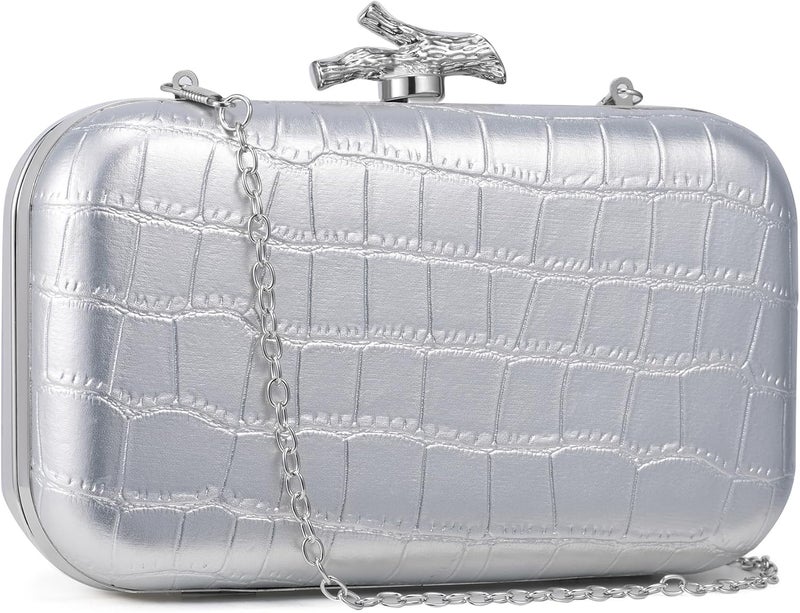 CHUNLI Clutch Purses for Women Evening/Wedding Chic Woven Bag Formal PU Leather Purse Designer Handbags for Women - Image 2